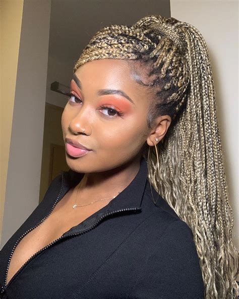 cute hairstyles for box braids|15 Box Braid Hairstyle Ideas to Switch Up Your Look